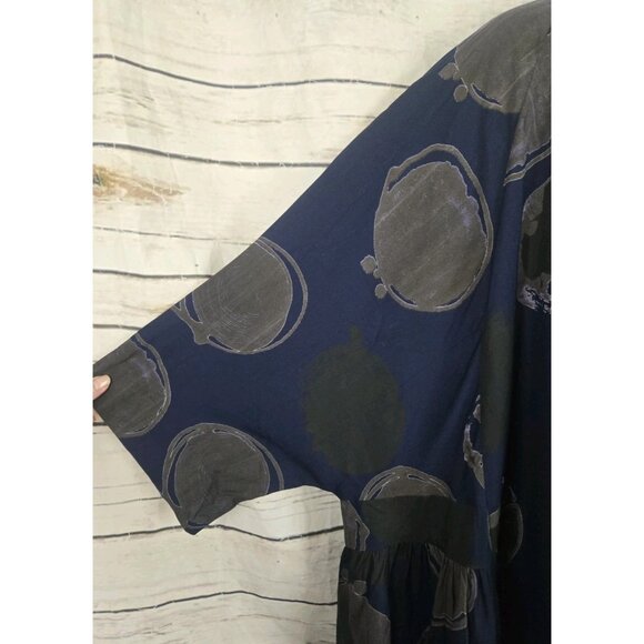 Kedem Sasson Kloss Shirt Tunic Blue NEW Size 2 W414 Lagenlook Oversized - Picture 5 of 12